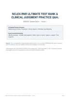 NCLEX-RN Ultimate Test Bank & Clinical Judgment Practice Q&A - Volume 1 &vert; 30 Detailed Questions with Expert Rationales &lpar;32 Pages&comma; 2026&sol;2027 Updated&rpar;
