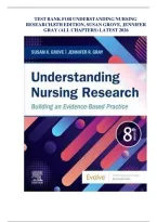 Test Bank For Understanding Nursing Research Building an Evidence-Based Practice&comma; 8th Edition By Susan Grove &vert;All Chapters &lpar;1-14&rpar;&vert;Latest Version 2026 A&plus;&NewLine;