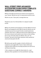 Wall Street Prep Advanced Accounting Test 2026 Well Answered&period;pdf