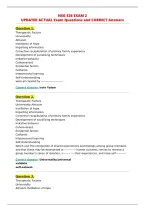 NSG 526 2027 Exam 2 Complete Questions and Answers Study&NewLine;Guide - Verified - A&plus; Guide&NewLine;