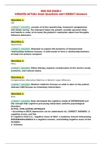 NSG 526 EXAM 2&NewLine;UPDATED ACTUAL Exam Questions and CORRECT Answers&NewLine;