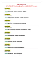 NSG 526 2027 Exam 2 Verified Exam Questions and Answers -&NewLine;Verified - Grade A