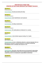 NSG 526 2027 Exam 3 Complete Questions and Answers Study&NewLine;Guide - Verified - A&plus; Guide&NewLine;