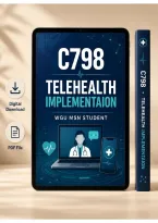 C798 Telehealth Implementation Study Guide &lpar;2026&sol;2027&rpar; &vert; WGU MSN Nursing Informatics Project Review