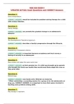 NSG 526 EXAM 3&NewLine;UPDATED ACTUAL Exam Questions and CORRECT Answers&NewLine;