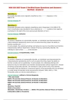 NSG 526 2027 Exam 3 Verified Exam Questions and Answers -&NewLine;Verified - Grade A&plus;&NewLine;