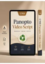 C918 Panopto Video Script &lpar;2026&sol;2027&rpar; &vert; WGU Presentation Script & Video Assignment Guide