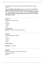 CHEM 103 Module 6 &vert; General Chemistry I with Lab Exam Q&A &vert; Portage Learning 