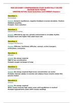 Nsg 530 Exam 1 Comprehensive Study Guide Fully Solved&NewLine;Edition With Tested&NewLine;Updated Actual Exam Questions And Correct Answers&NewLine;