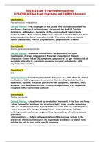 NSG 552 Exam 1&colon; Psychopharmacology&NewLine;UPDATED ACTUAL Exam Questions and CORRECT Answers
