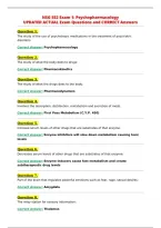 NSG 552 Exam 1&colon; Psychopharmacology&NewLine;UPDATED ACTUAL Exam Questions and CORRECT Answers&NewLine;