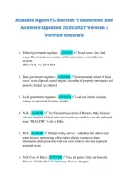 Aceable Agent FL Section 1 Questions and &NewLine;Answers Updated 2026&sol;2027 Version &vert; &NewLine;Verified Answers 