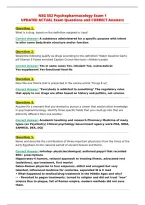 NSG 552 Psychopharmacology Exam 1&NewLine;UPDATED ACTUAL Exam Questions and CORRECT Answers