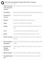 AOTA Code of Ethics Study Guide &sol; 2025 OT Ethics Overview &sol; Score 100&percnt; &sol; 2025 Update &sol; Exam Prep