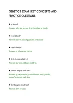 Genetics Exam 1 Key Concepts And&NewLine;Practice Questions
