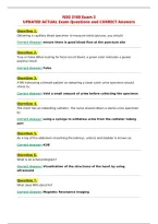 NSG 3100 2027 Exam 3 Latest Complete Questions and 100&percnt;&NewLine;Correct Answers &lpar;verified