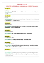 NSG 3100 2027 Exam 3 Latest Questions and Answers 100&percnt;&NewLine;Correct Graded A&plus; &lpar;verified&rpar;