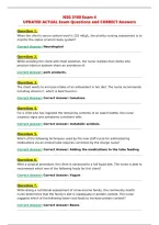 NSG 3100 2027 Exam 4 Latest Questions and Answers 100&percnt;&NewLine;Correct Graded A&plus; &lpar;verified&rpar;