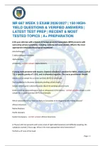 Nr 667 Week 3 Exam 2026&sol;2027 &vert; 150 High-Yield Questions & Verified Answers &vert; Latest Test Prep &vert; Recent & Most Tested Topics &vert; A&plus; Preparation