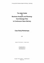 Solution Manual for Agile Guide to Business Analysis and Planning&comma; The from Strategic Plan to Continuous Value Delivery 1st Edition By Howard Podeswa