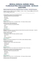 Medical-Surgical Nursing&colon; Renal&comma;&NewLine;Fluids-Electrolytes & Acid-Base - 330 Nclex&NewLine;Questions