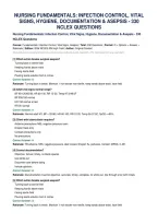 Nursing Fundamentals&colon; Infection Control&comma; Vital&NewLine;Signs&comma; Hygiene&comma; Documentation & Asepsis - 330&NewLine;Nclex Questions
