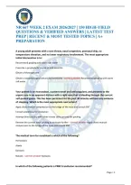 Nr 667 Week 2 Exam 2026&sol;2027 &vert; 150 High-Yield Questions & Verified Answers &vert; Latest Test Prep &vert; Recent & Most Tested Topics &vert; A&plus; Preparation