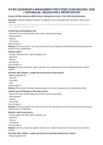 Ati Rn Leadership & Management Proctored Exam 2025&sol;2026 &vert; 250Q&NewLine;&plus; Rationales &vert; Delegation & Prioritization