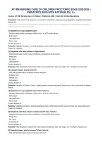 Ati Rn Nursing Care Of Children Proctored Exam 2025&sol;2026 &vert;&NewLine;Pediatrics 250Q With Rationales &vert; A&plus;