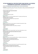 Ati Rn Fundamentals Cms Proctored Exam 2025&sol;2026 &vert; 400 Verified&NewLine;Fundamentals Questions &plus; Rationales &vert; Nclex
