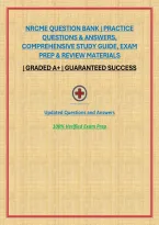 Nrcme Question Bank &vert; Practice Questions & Answers&comma; Comprehensive Study Guide&comma; Exam Prep & Review Materials