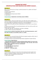 NSG6440 TEST SCRIPT&NewLine;UPDATED ACTUAL Exam Questions and CORRECT Answers
