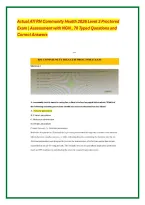 Actual ATI RN Community Health 2026 Level 3 Proctored &NewLine;Exam &vert; Assessment with NGN &comma; 70 Typed Questions and &NewLine;Correct Answers 