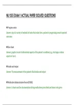 Nu 155 Exam 1 Actual Paper Solved Questions&NewLine;