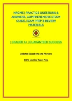 Nrcme &vert; Practice Questions & Answers&comma; Comprehensive Study Guide&comma; Exam Prep & Review Materials