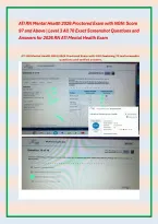 ATI RN Mental Health 2026 Proctored Exam with NGN&colon; Score &NewLine;97 and Above &vert; Level 3 All 70 Exact Screenshot Questions and &NewLine;Answers for 2026 RN ATI Mental Health Exam