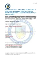 Nr667 Cea Fnp Exam 2026&sol;2027 &vert; 460 High-Yield Questions & Verified Answers &vert; Latest Testbank &vert; Recent & Most Tested Topics &vert; A&plus; Preparation