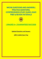 Nrcme Questions And Answers &vert; Practice Questions&comma; Comprehensive Study Guide&comma; Exam Prep & Review Materials