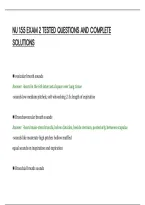 Nu 155 Exam 2 Tested Questions And Complete&NewLine;Solutions&NewLine;
