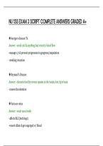 Nu 155 Exam 3 Script Complete Answers Graded A&plus;