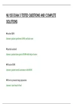 Nu 155 Exam 3 Tested Questions And Complete&NewLine;Solutions