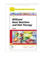 Test Bank - Williams' Basic Nutrition & Diet Therapy 16th Edition Author&colon; Staci Nix McIntosh&comma;All Chapters Included&lbrack;1-23&rsqb; Completely Covered A&plus; Study Guide Newest Version GUARANTEED PASS&period;