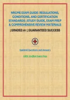 Nrcme Exam Guide&colon; Regulations&comma; Conditions&comma; And Certification Standards &vert; Study Guide&comma; Exam Prep & Comprehensive Review Materials