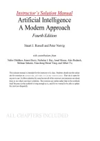 Solutions Manual for Artificial Intelligence&colon; A Modern Approach &lpar;4th Edition&rpar; by Stuart J&period; Russell & Peter Norvig &ndash; ISBN&colon; 9780134610993 - All Chapters With Verified Answers 