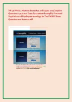NR 546 Week 4 Midterm Exam Due 2nd August 2025Complete &NewLine;Questions 1-75 Actual Exam Screenshots Examplify Proctored &NewLine;N546 Advanced Psychopharmacology for The PMHNP Exam &NewLine;Questions and Answers&period;pdf 