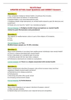 NU 673 Final&NewLine;UPDATED ACTUAL Exam Questions and CORRECT Answers