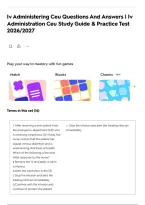 Iv Administering Ceu Questions And Answers &vert; Iv Administration Ceu Study Guide & Practice Test 2026&sol;2027