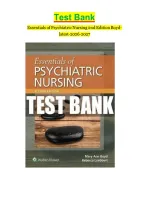 Test Bank - Essentials of Psychiatric Nursing 2nd Edition Boyd- latest-2026-2027  