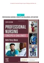 Test Bank for Professional Nursing&colon; Concepts & Challenges 10th Edition by Black