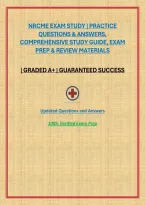 Nrcme Exam Study &vert; Practice Questions & Answers&comma; Comprehensive Study Guide&comma; Exam Prep & Review Materials